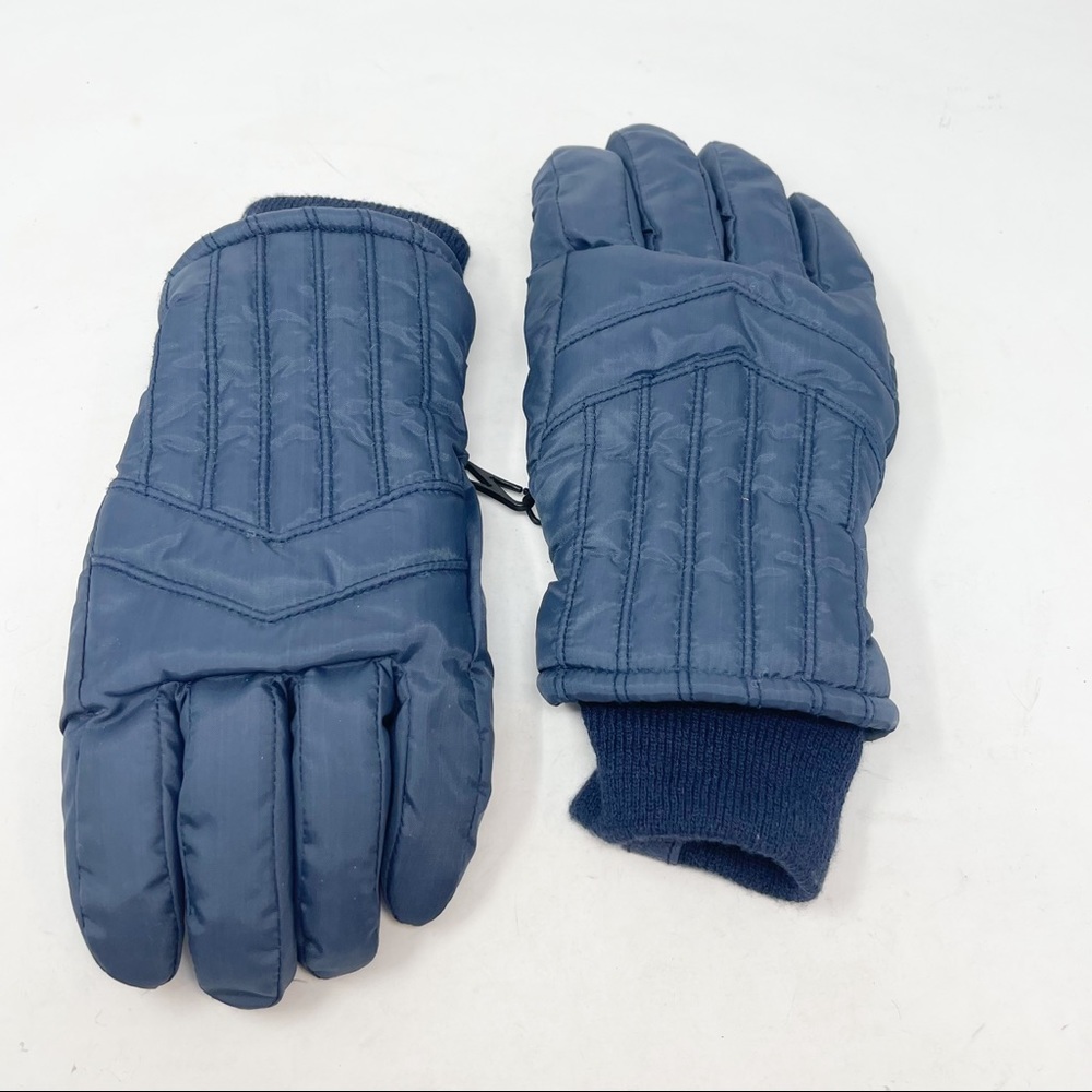 THINSULATE Men’s Blue Heavy Water Resistant Winter Gloves Size Medium
